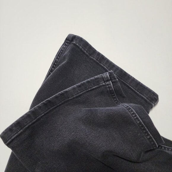 GAP Black Wash Stretch Denim High Rise 70's Flare Jeans - Picture 5 of 8
